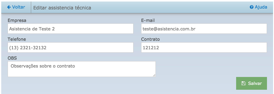 Assistencia técnica form - 7Carros